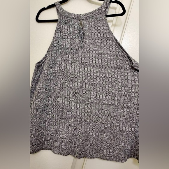 Torrid High Neck Strap Top, Grey Tweed Style - Like New - Picture 2 of 4